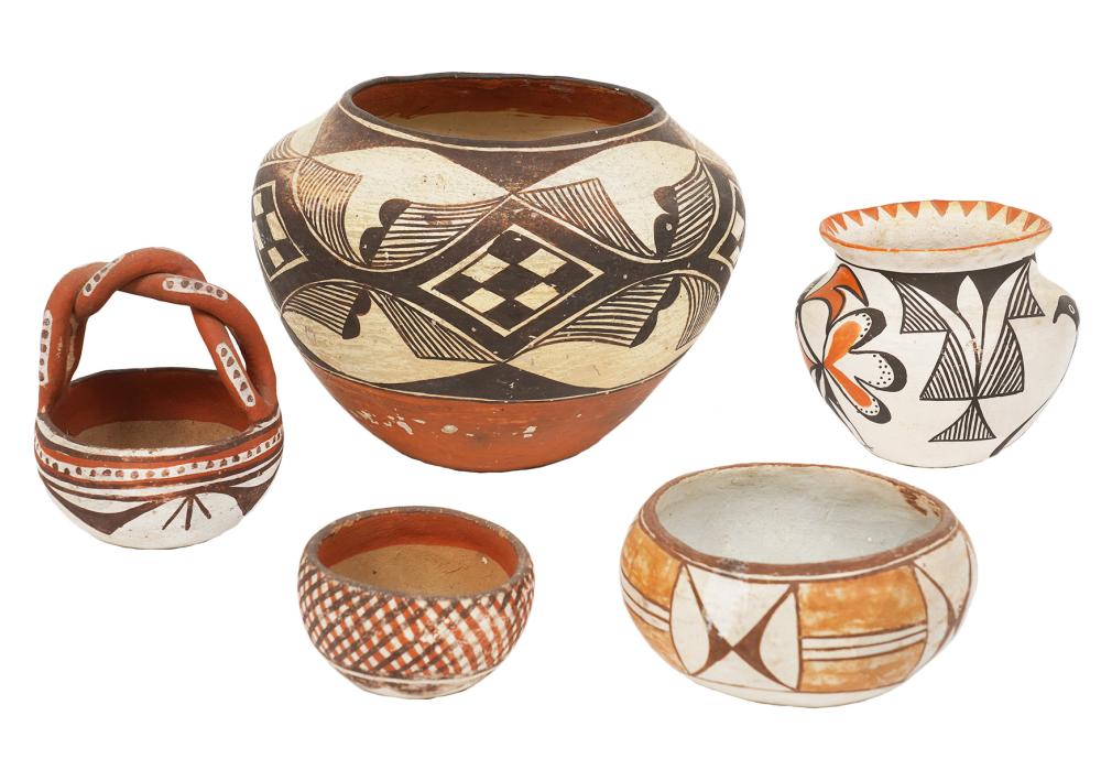 5 PCS ACOMA PUEBLO & ISLETA