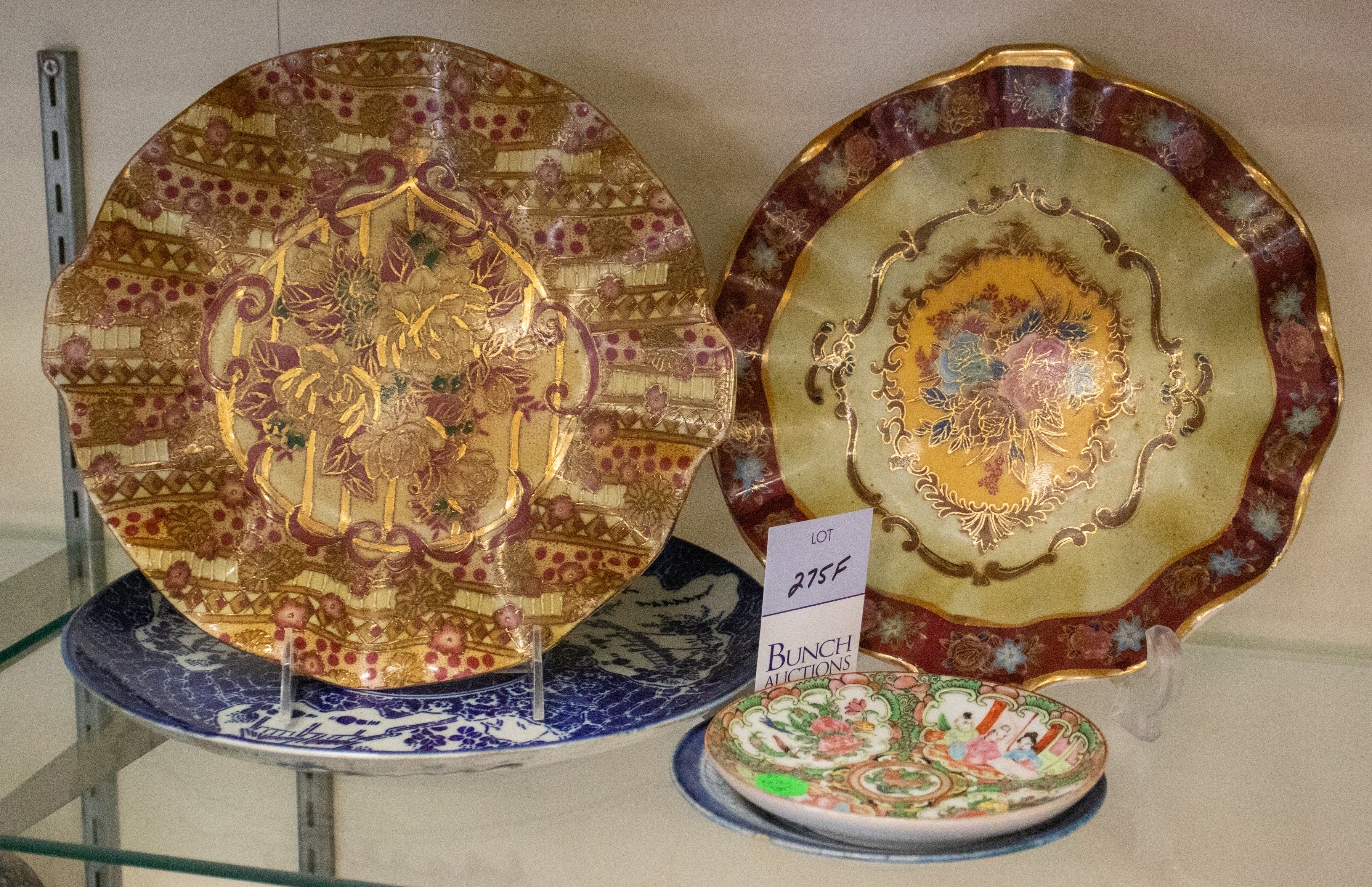 (5) Pcs Asian porcelain, c/o