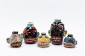 5 PCS, CARL BLOCK CERAMIC FOLK