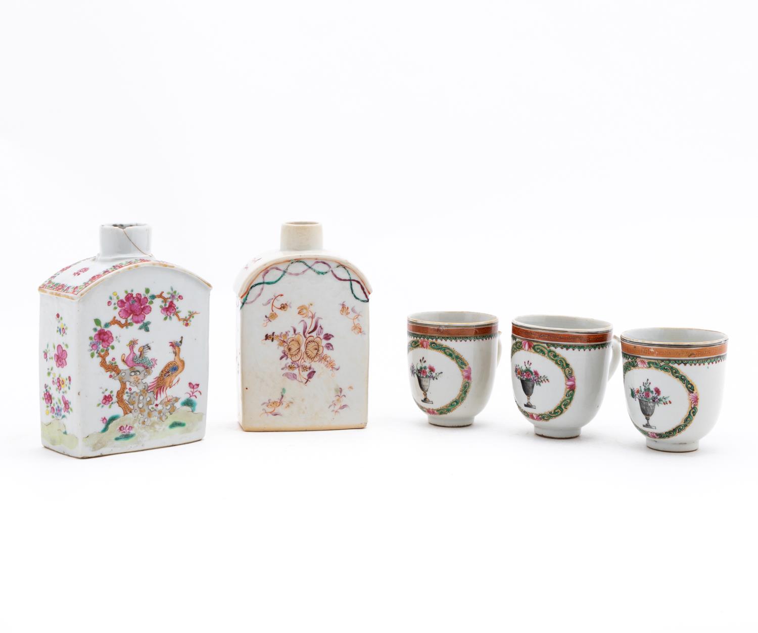 5 PCS CHINESE EXPORT PORCELAIN