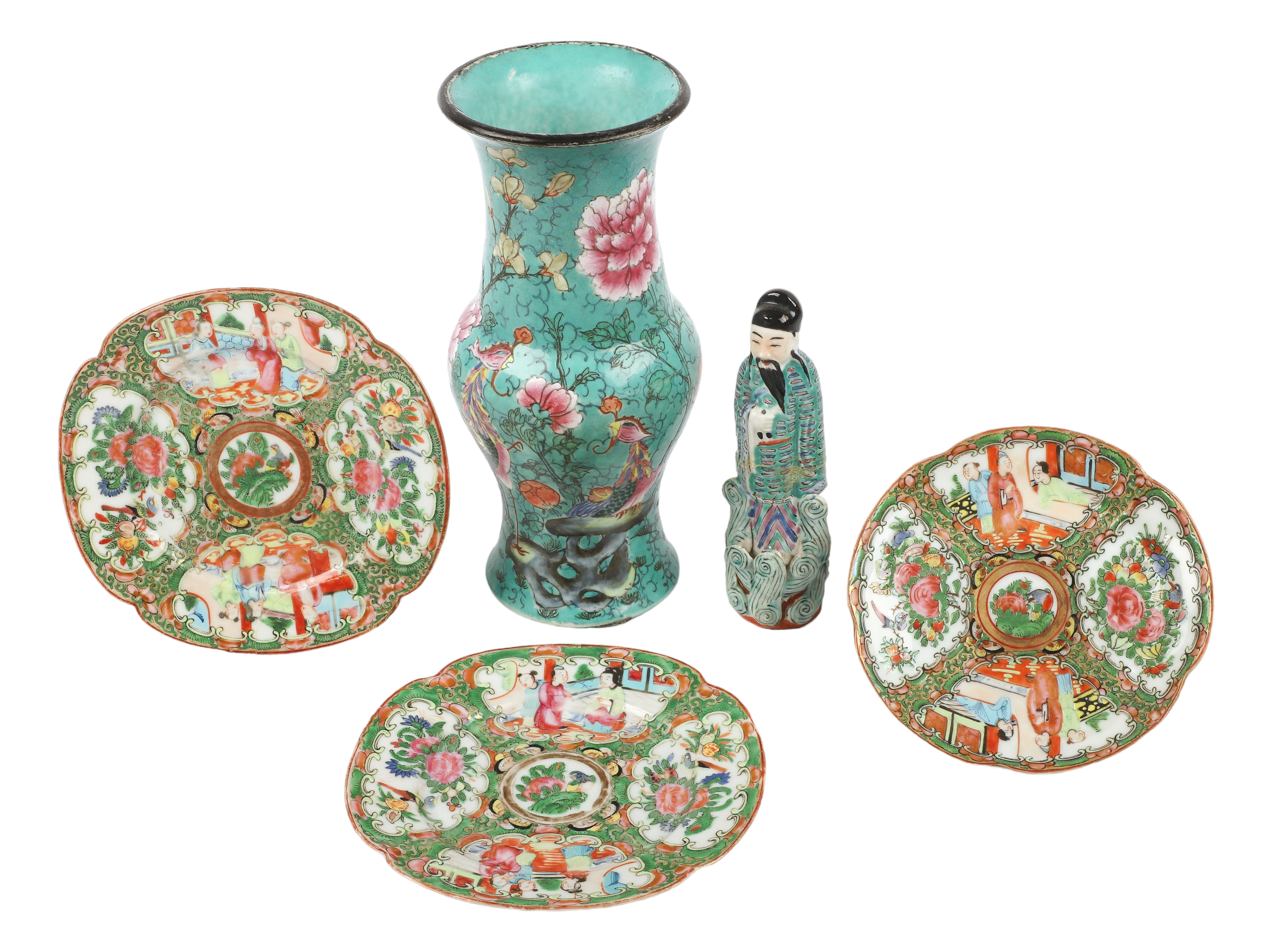 (5) Pcs Chinese porcelain, c/o