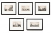 5 PCS, ENGRAVINGS NY JMW TURNE