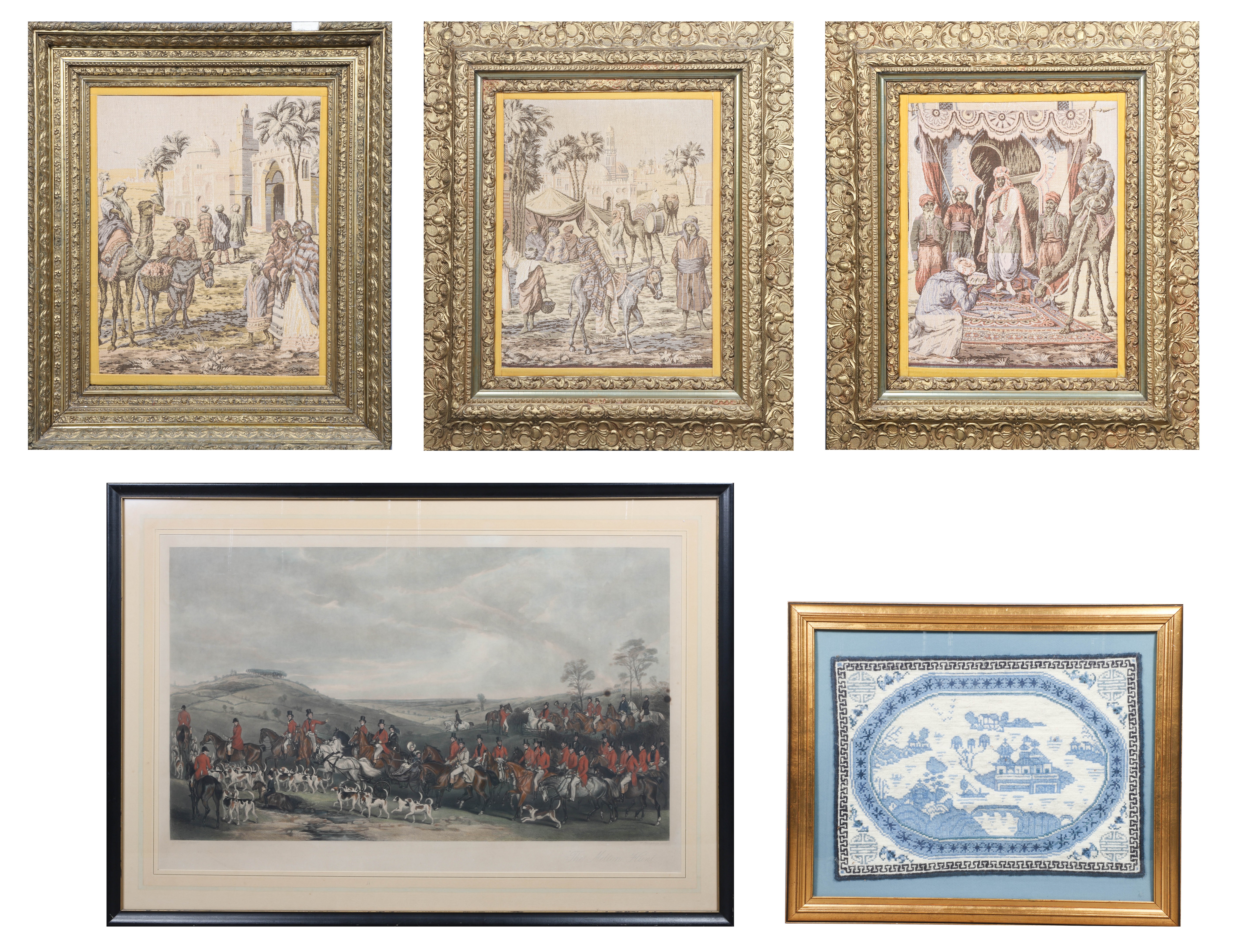 5 pcs Framed Tapestries & Print,