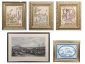 5 pcs Framed Tapestries & Prin