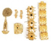 5 PCS. GOLD TONE ROBERT LARIN