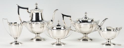5 PCS GORHAM PLYMOUTH STERLING