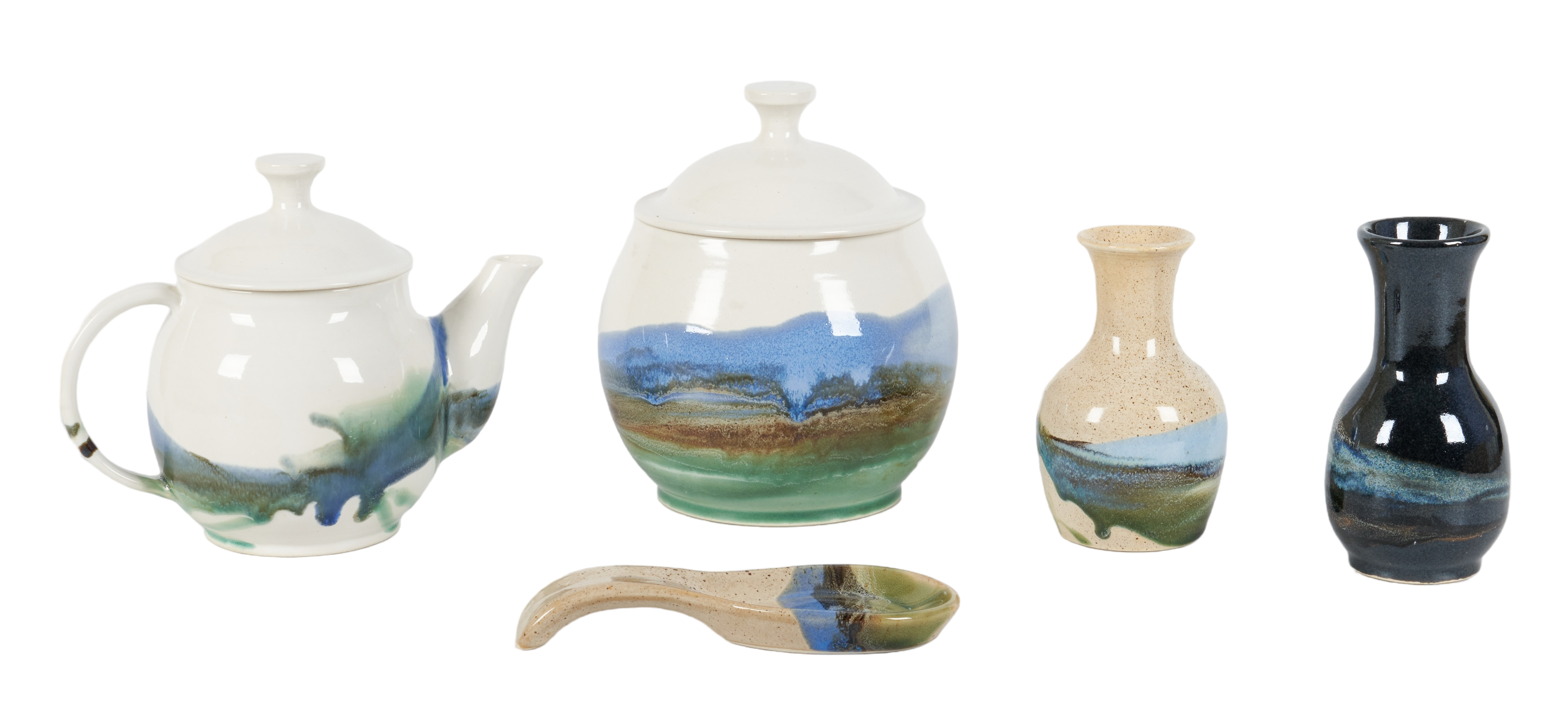 (5) Pcs M Wendt Idaho Clay Glaze