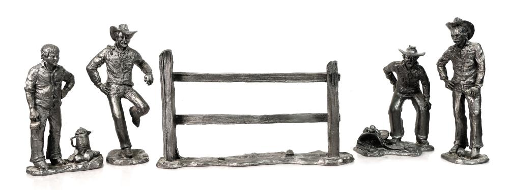 5 PCS MICHAEL RICKER PEWTER