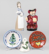 (5) Pcs porcelain & pottery, c