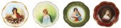 (5) Pcs porcelain with portrai
