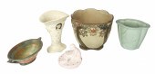 (5) Pcs pottery, c/o Weller ca