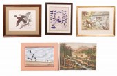 (5) pcs Prints and Watercolor
