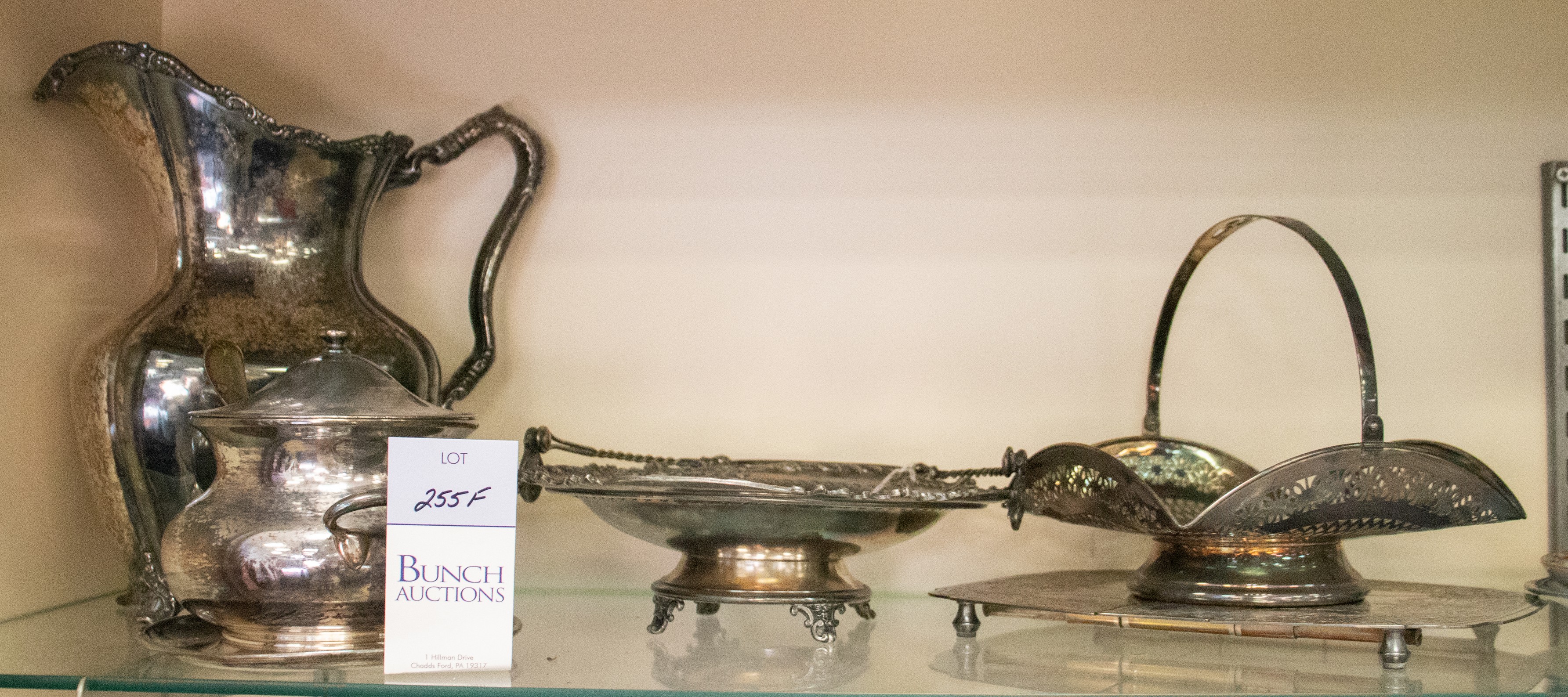 (5) Pcs silver plate, c/o Reed &