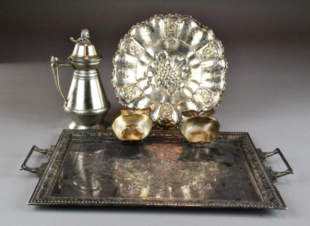 (5) Pcs. Silver-plate - Tray