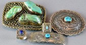 (5) Pcs. Silver & Turquoise Na