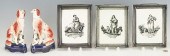 5 PCS. STAFFORDSHIRE PORCELAIN