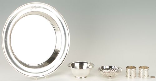 5 PCS. STERLING SILVER HOLLOWARE,