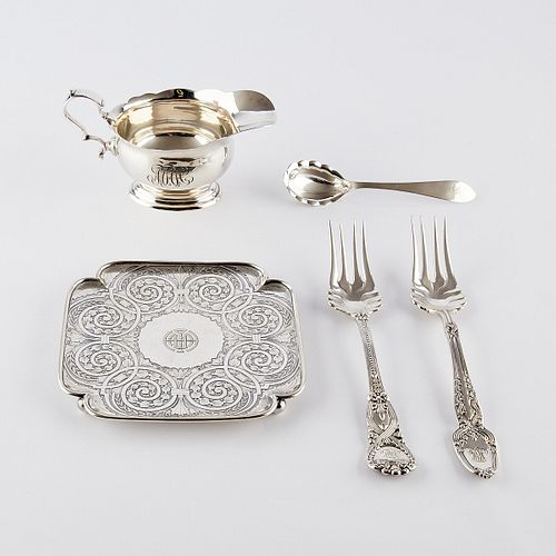 5 PCS STERLING SILVER SERVING -