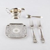 5 PCS STERLING SILVER SERVING