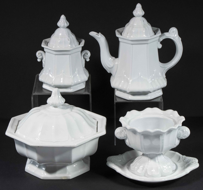 (5 PCS) T&R BOOTE WHITE IRONSTONE