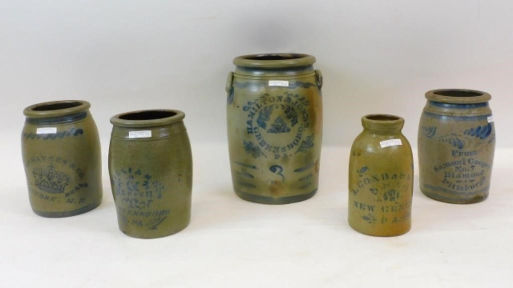(5) PENNSYLVANIA AREA STONEWARE