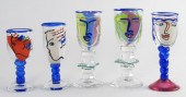 (5) Picasso Style Art Glassesa