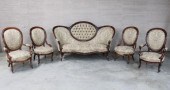 5 PIECE AMERICAN VICTORIAN WAL