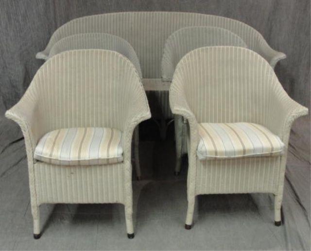 5 Piece Art Deco Parlor Set. Sofa