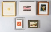 5 PIECE ART LOT5 piece contemp
