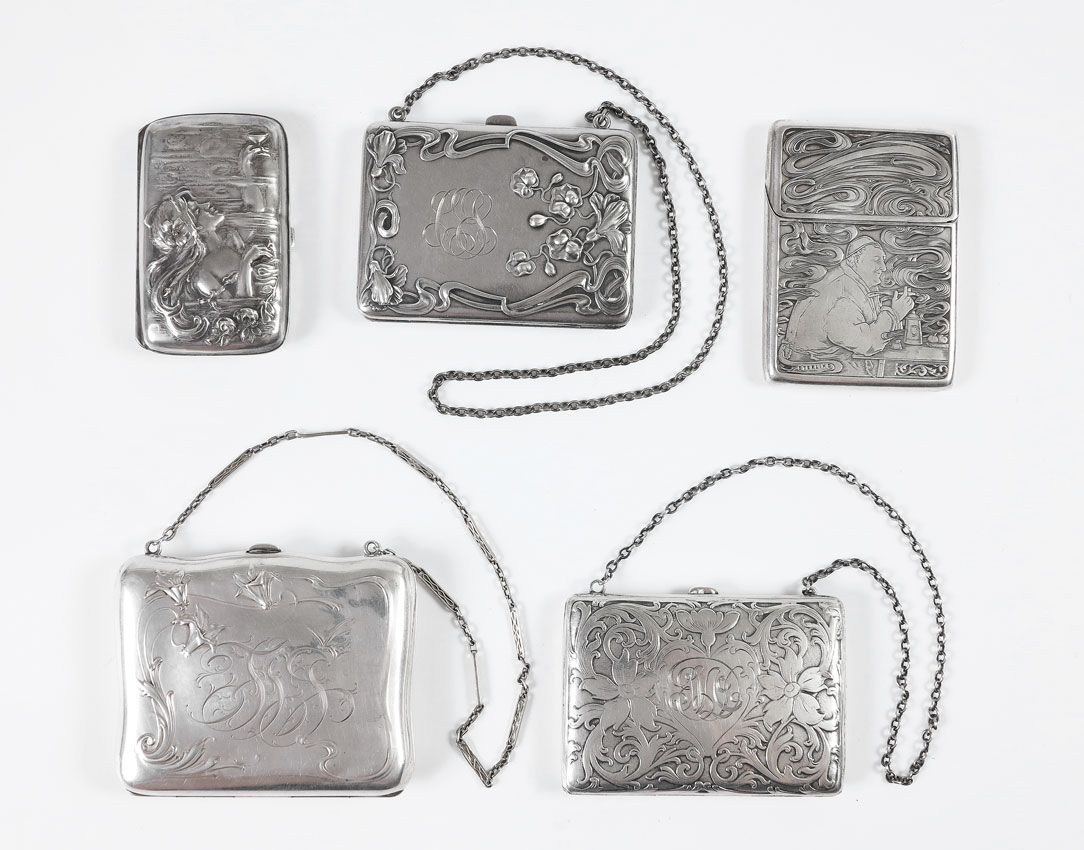 5 PIECE ART NOUVEAU STERLING