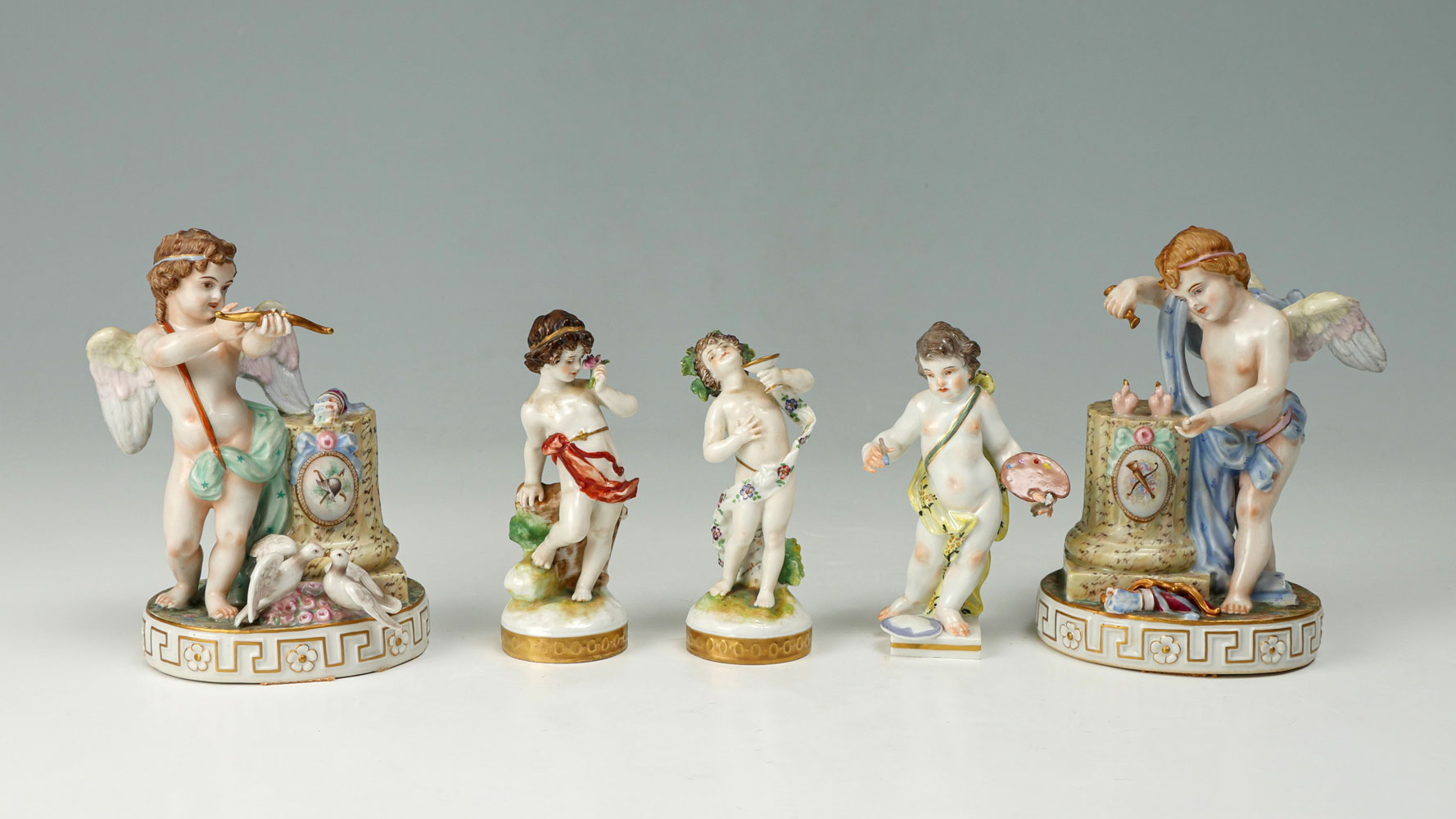 5 PIECE CAPO DI MONTE & MEISSEN