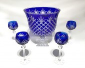 5 PIECE COBALT CUT TO CLEAR: 5