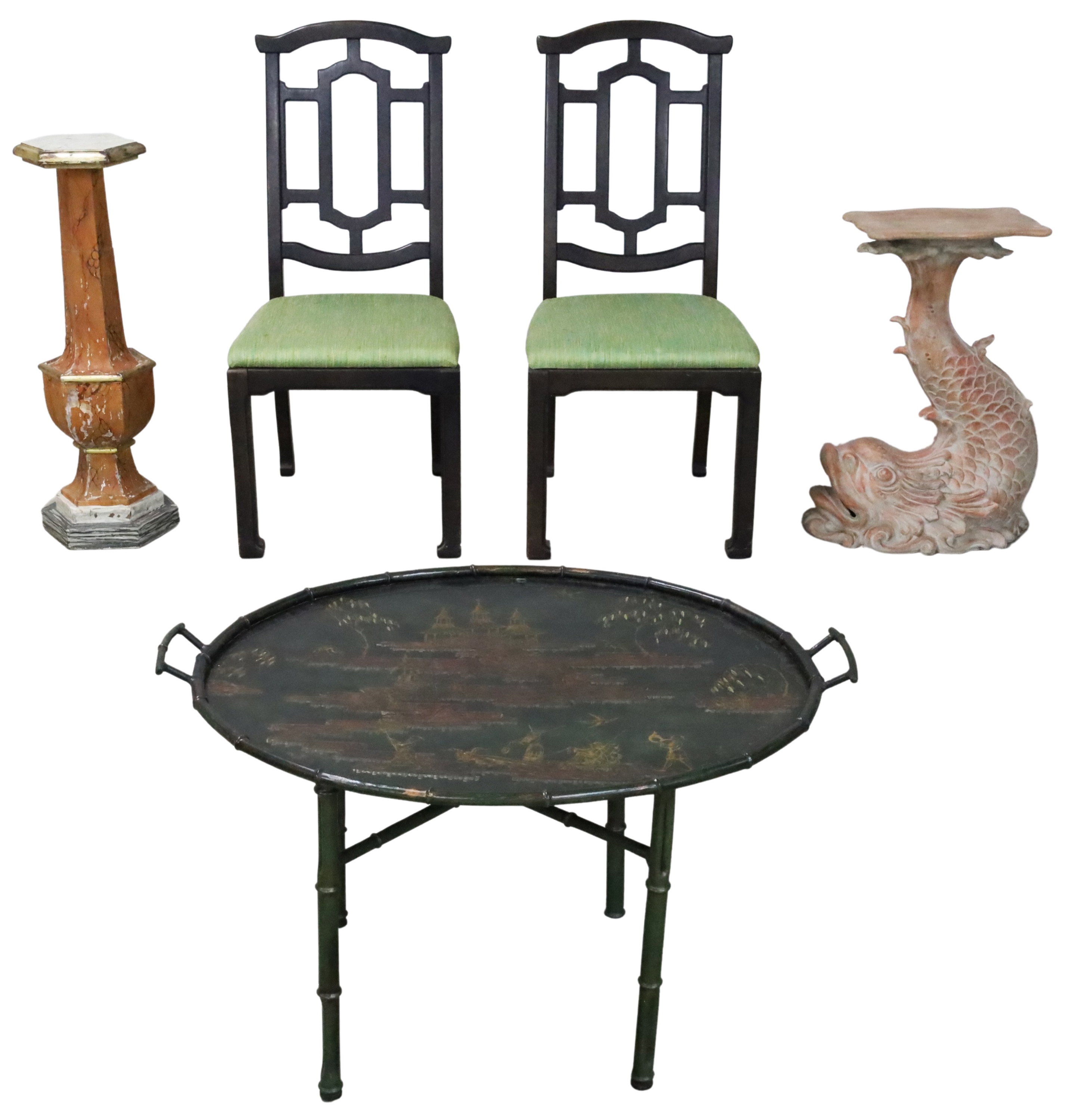 5 PIECE DECORATIVE LOT OF FURNITURE