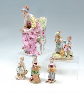 5 PIECE DRESDEN & SITZENDORF P
