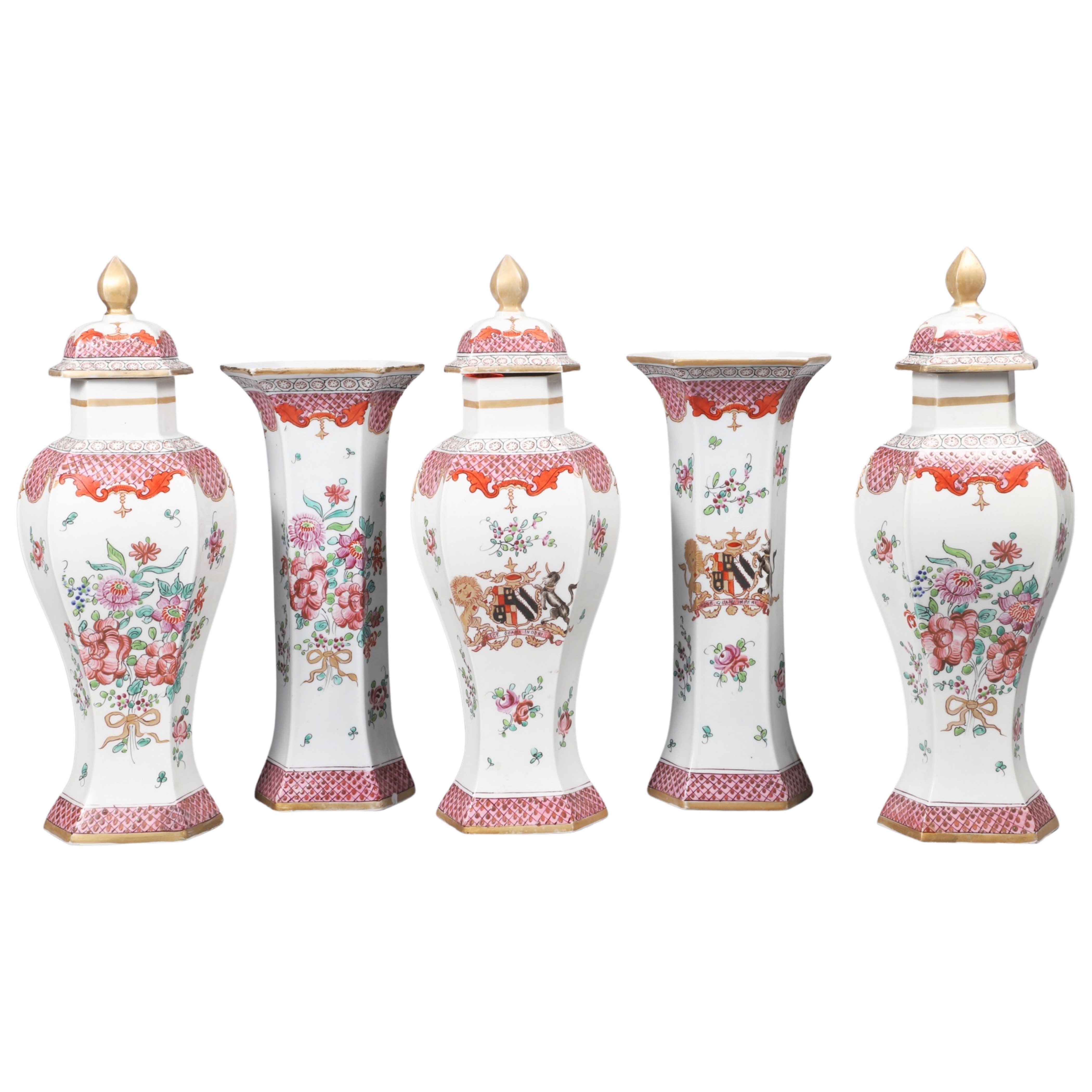 5-Piece Edme Samson armorial