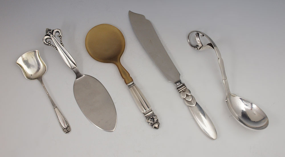 5 PIECE GEORG JENSEN AND DANISH