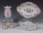 5 PIECE HAND PAINTED PORCELAIN