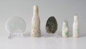 5 PIECE JADEITE JADE: To inclu