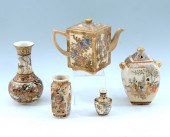 5 PIECE JAPANESE SATSUMA COLLE