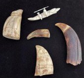 5-PIECE LOT OF NATIVE ALASKAN