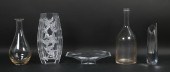 5 PIECE MODERN CRYSTAL LOT TIF