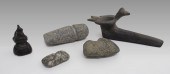 5 PIECE NATIVE AMERICAN CARVED