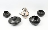 5 PIECE NATIVE AMERICAN POTTER