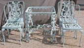 5 Piece Painted Outdoor Iron S