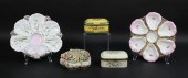 5 PIECE PORCELAIN LOT OYSTER P