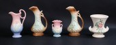 5 PIECE POTTERY LOT MCCOY & HU
