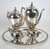 5-PIECE SILVER PLATE TEA SETFi