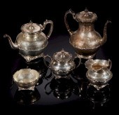 5 PIECE TANE MEXICAN SILVER TE
