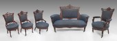 5 PIECE VICTORIAN PARLOR SUITE