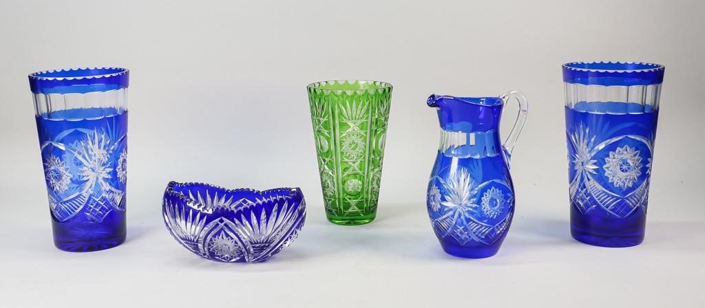 5 PIECES COLOR TO CLEAR CUT